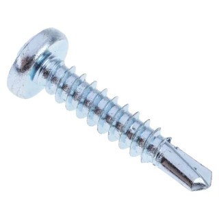 RS PRO Bright Zinc Steel Self-Drilling Screw 4.8 mm Diameter 25 mm Length Pan Head Pozidriv Drive DIN 7504N 546-6017
