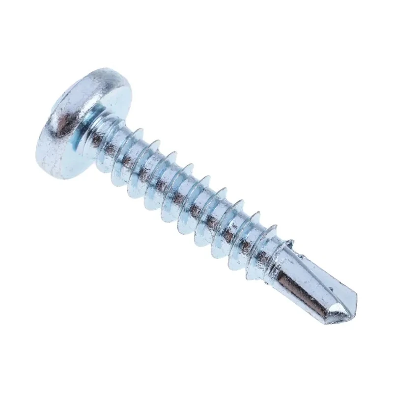 RS PRO Bright Zinc Steel Self-Drilling Screw 4.8 mm Diameter 25 mm Length Pan Head Pozidriv Drive DIN 7504N 546-6017