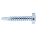 RS PRO Bright Zinc Steel Self-Drilling Screw 4.8 mm Diameter 25 mm Length Pan Head Pozidriv Drive DIN 7504N 546-6017