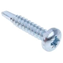 RS PRO Bright Zinc Steel Self-Drilling Screw 4.8 mm Diameter 25 mm Length Pan Head Pozidriv Drive DIN 7504N 546-6017