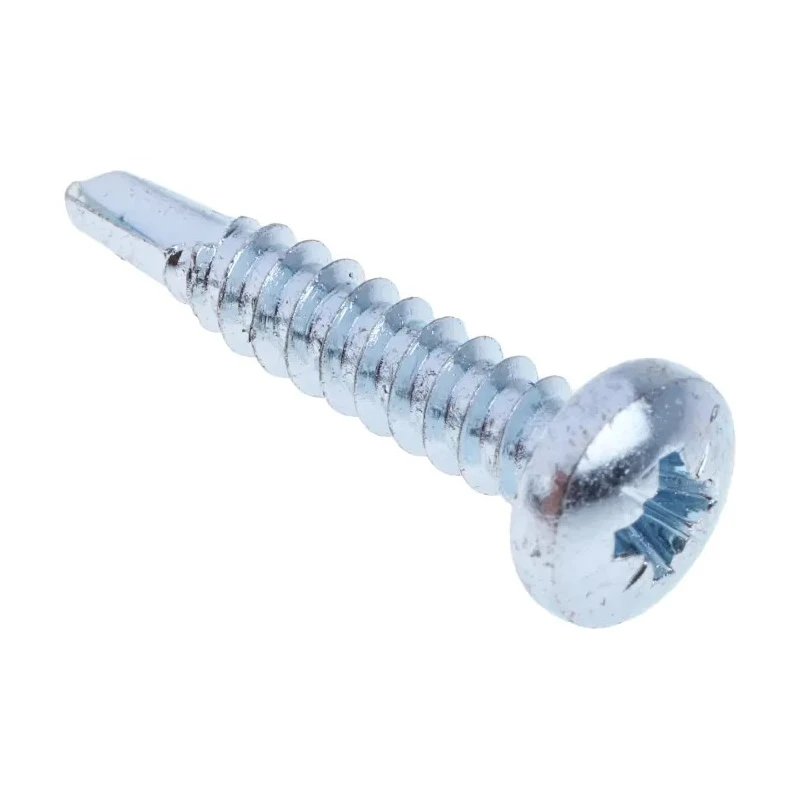 RS PRO Bright Zinc Steel Self-Drilling Screw 4.8 mm Diameter 25 mm Length Pan Head Pozidriv Drive DIN 7504N 546-6017