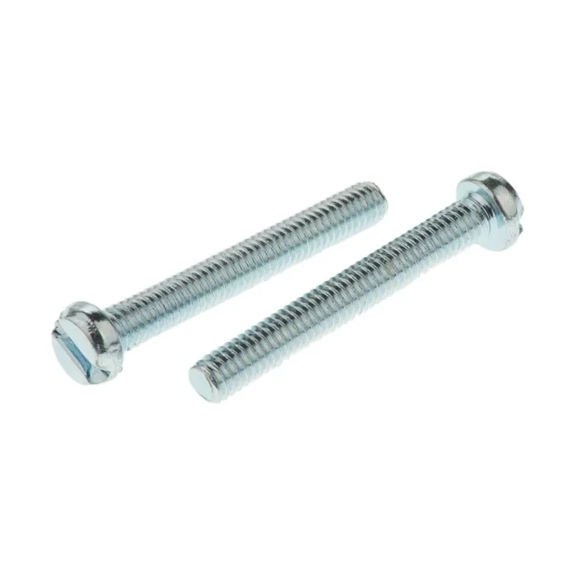 RS PRO Slotted Cheese Head Steel Machine Screw M4 Thread 30 mm Length 546-6275
