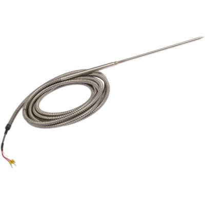 Correge PT100 RTD Sensor 5 mm Dia, 150 mm Long, 3 Wire, Class B Accuracy, 250 °C Max PT100