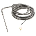 Correge PT100 RTD Sensor 5 mm Dia, 150 mm Long, 3 Wire, Class B Accuracy, 250 °C Maximum Temperature PT100