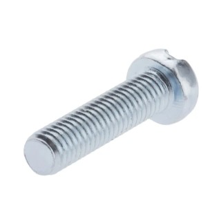 RS PRO Slot Cheese Steel Machine Screw M5 Thread 20mm Length Bright Zinc Plated 546-6332