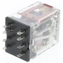 Omron DIN Rail Power Relay 24V AC Coil 10A Switching Current DPDT MY2IN AC24(S)