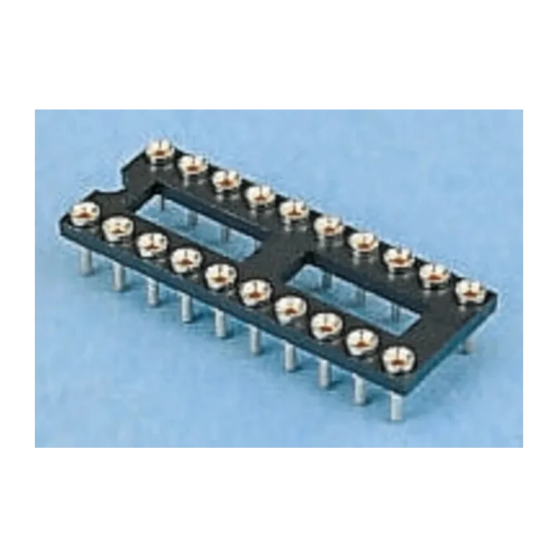 E-TEC 2.54 mm Pitch Vertical 40 Way Through Hole Turned Pin Open Frame DIL Socket 1A LOP-640-S083-95