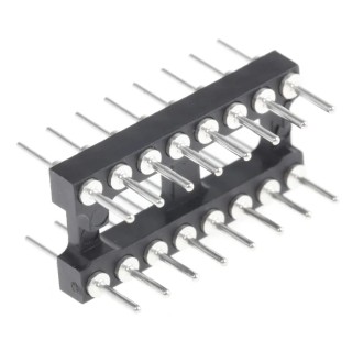 E-TEC Through Hole Mount DIL Header 2.54 mm Pitch, 2 Rows, Plastic Housing POS-316-S037-99