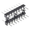E-TEC Through Hole Mount DIL Header 2.54 mm Pitch, 2 Rows, Plastic Housing POS-316-S037-99