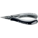 Knipex Precision Electronic Gripping Round Nose Long Nose Plier, 132mm Overall Length, 23mm Jaw Width, ESD Safe 34 22 130 ESD