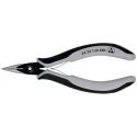 Knipex Precision Electronic Gripping Round Nose Long Nose Plier, 132mm Overall Length, 23mm Jaw Width, ESD Safe 34 22 130 ESD