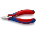 Knipex Precision Diagonal Side Cutter with Bevel, Special Tool Steel Jaw, Plastic Grip, 11mm Jaw Width, 115mm 77 52 115
