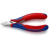 Knipex Precision Diagonal Side Cutter with Bevel, Special Tool Steel Jaw, Plastic Grip, 11mm Jaw Width, 115mm 77 52 115