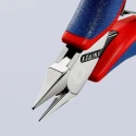 Knipex Precision Diagonal Side Cutter with Bevel, Special Tool Steel Jaw, Plastic Grip, 11mm Jaw Width, 115mm 77 52 115