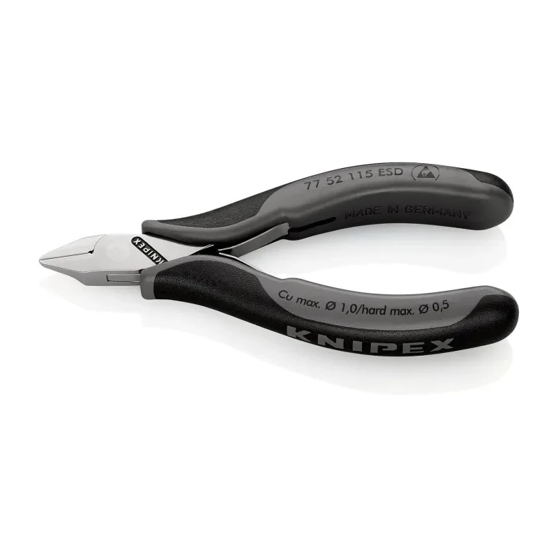 Knipex Side Cutter With Bevel ESD Safe Diagonal Cutter 7mm Jaw Width 115mm Overall Length 77 52 115 ESD