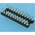 E-TEC Through Hole Mount DIL Header 2.54 mm Pitch, 2 Rows, Plastic Housing POS-318-S037-99