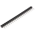 E-TEC PCB Socket 20-Contact 1 Row 2.54 mm Pitch Straight Through Hole Solder SIB-120-S001-95