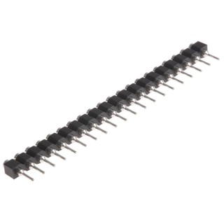 E-TEC PCB Socket 20-Contact 1 Row 2.54 mm Pitch Straight Through Hole Solder SIB-120-S001-95