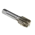 EVENTUS Threading Tap, G3/8 Thread Size, BSP Standard, Short Machine Type, HSS Material, 70mm Length, 15.3mm Shank 20183
