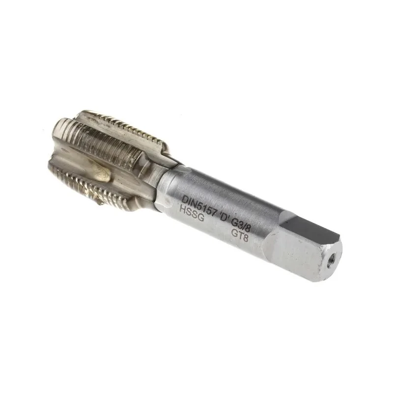 EVENTUS Threading Tap, G3/8 Thread Size, BSP Standard, Short Machine Type, HSS Material, 70mm Length, 15.3mm Shank 20183