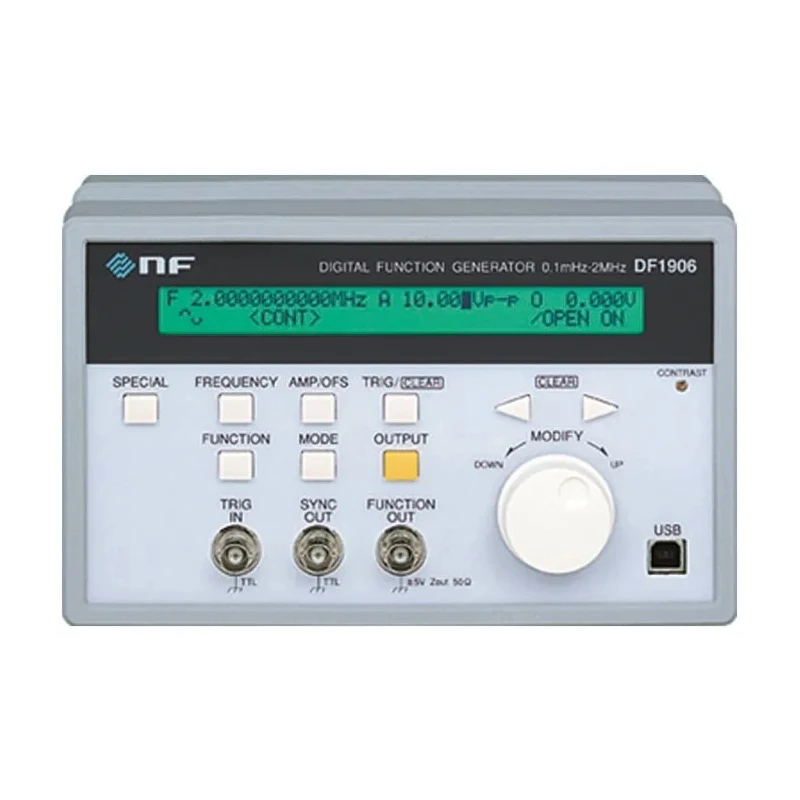 NF Function Generator 0.1 MHz Min, 2 MHz Max, USB Interface, TTL Output Level 3.3V DF1906