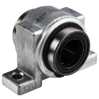INA Bearing Unit Linear Ball Bearing Unit with 20mm Inside Diameter, 2-Bolt Base Mount, Dynamic Load Rating KGB20-PP-AS