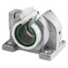 INA Bearing Unit with 25mm Inside Diameter, 56mm Length, 74mm Height, 58mm Width, Closed Bearing Type PAGBAO25-PP-AS