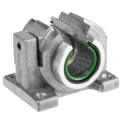 INA Bearing Unit with 25mm Inside Diameter, 56mm Length, 74mm Height, 58mm Width, Closed Bearing Type PAGBAO25-PP-AS