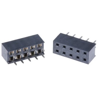 HARWIN M22 Series Straight Through Hole PCB Socket, 10-Contact, 2 Row, 2 mm Pitch, 12A Current, 500V, Liquid M22-7140542