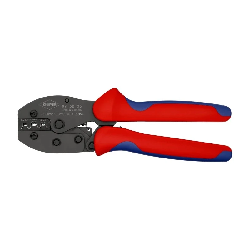 Knipex PreciForce Crimp Tool for Uninsulated Open Barrel Terminals 1.5 mm Cutting Capacity 220mm Length 97 52 35