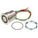 Schurter Illuminated Piezo Switch SPST Through Hole IP67, 100mA, -40°C to 85°C IP67