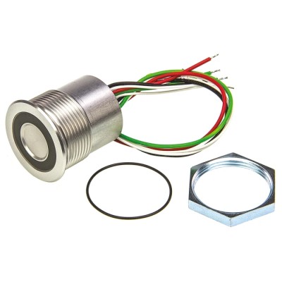 Schurter Illuminated Piezo Switch SPST Through Hole IP67, 100mA, -40°C to 85°C IP67