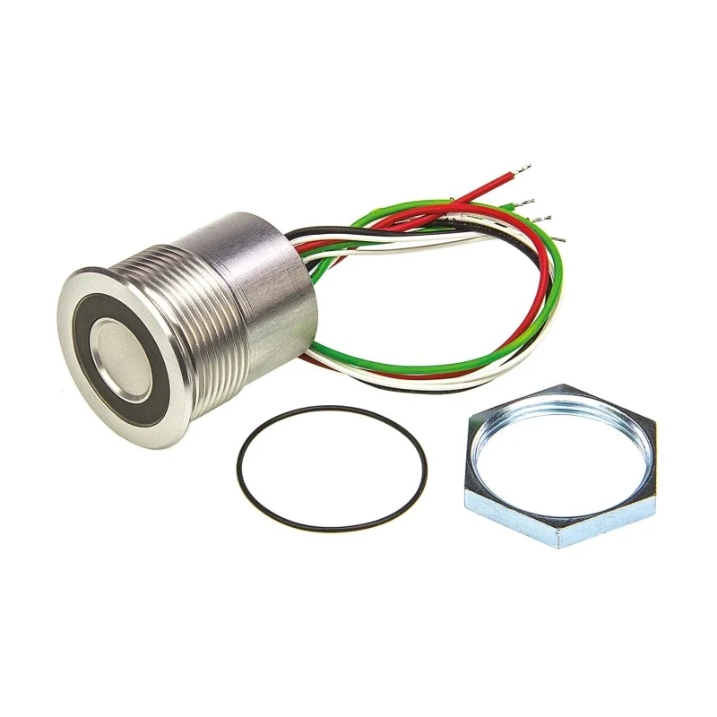 Schurter Illuminated Piezo Switch SPST Through Hole IP67, 100mA, -40°C to 85°C IP67