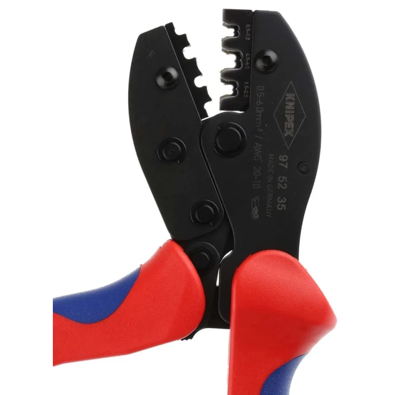 Knipex PreciForce Crimp Tool for Uninsulated Open Barrel Terminals 1.5 mm Cutting Capacity 220mm Length 97 52 35