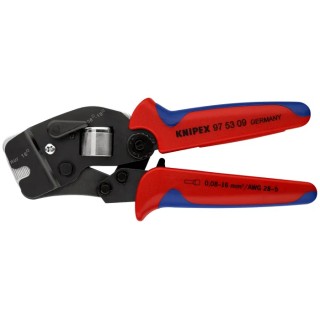 Knipex Crimp Tool for Bootlace Ferrule 0.08 - 10.0 and 16.0 mm², Comfort Grip, 190mm 97 53 09