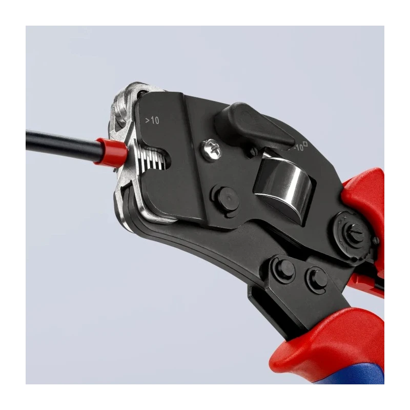 Knipex Crimp Tool for Bootlace Ferrule 0.08 - 10.0 and 16.0 mm², Comfort Grip, 190mm 97 53 09