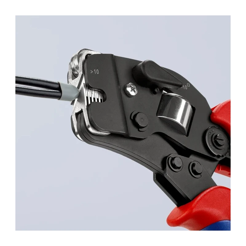 Knipex Crimp Tool for Bootlace Ferrule 0.08 - 10.0 and 16.0 mm², Comfort Grip, 190mm 97 53 09