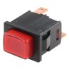Marquardt Illuminated Red Rectangular Push Button Switch Panel Mount SPST IP40 IP67 1686.1101