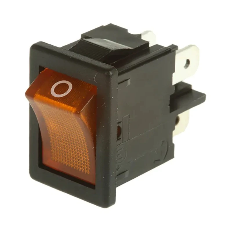 Marquardt Illuminated DPST On-Off On-Off Rocker Switch Panel 250V AC 4A IP40 1855.1104