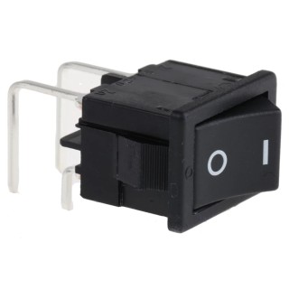 Marquardt DPST On-Off On-Off Rocker Switch PCB Mount 12A 250V AC Polyamide Housing 1858.4205