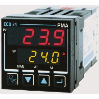 P.M.A ECO24 Panel PID Temperature Controller 1 Input 3 Output 264V ac PD PI PID P ECO24