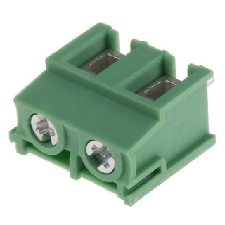 Phoenix Contact PT 2.5/2-7.5-H Series Horizontal PCB Terminal Block, 2 Contacts, 7.5 mm Pitch, 800V, 20A, Polyamide 1988105