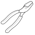 Schneider Electric Linergy DZ5 Crimp Tool AT1PA2 for Wire Ferrules, 225mm Length, RoHS, NF C 93-011 Standard, France AT1PA2
