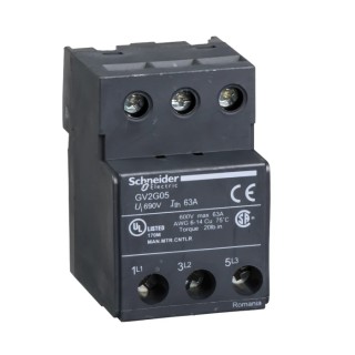 Schneider Electric TeSyS GV Contactor Terminal Block for use with GV2 Series 63A DIN Rail Mount GV2G05