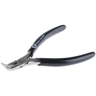 CK Round Nose Plier, 130mm Overall Length, ESD Safe, Polyvinyl Chloride Dual Component Handle, Mirror Polished Finish T3767