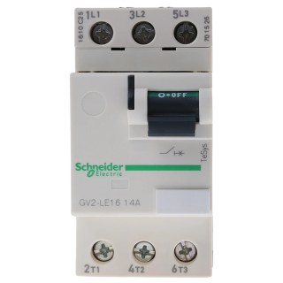 Schneider Electric 14A TeSyS GV Motor Protection Circuit Breaker, 690V, Thermal Magnetic, 3 Poles, IP20, -20°C to GV2LE16