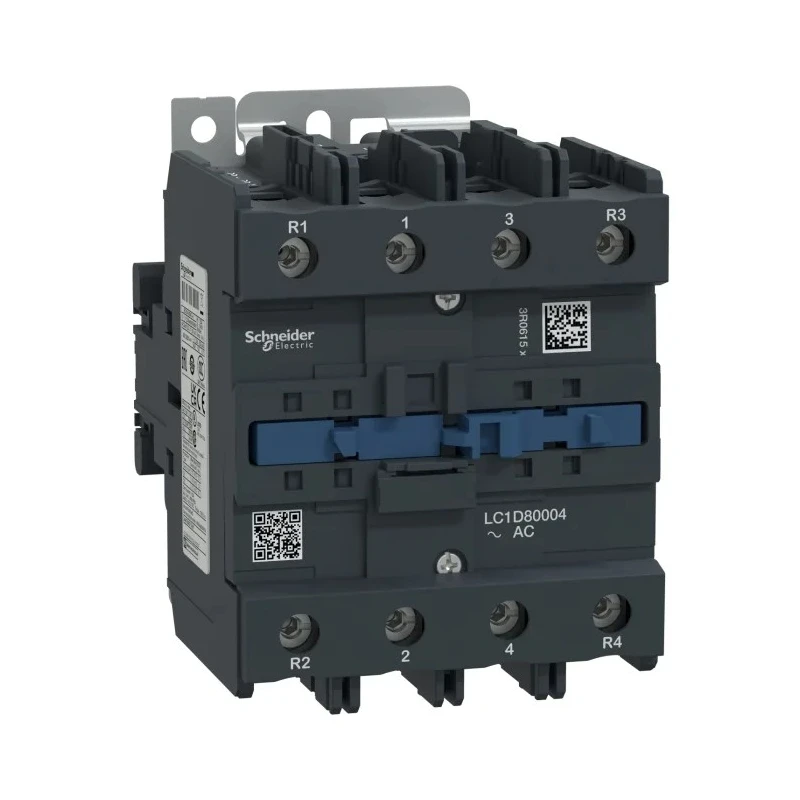 Schneider Electric LC1D80004P7 TeSys D Contactor, 230V AC Coil, 4-Pole, 125A, 12.5W, 4 NO, 690V AC