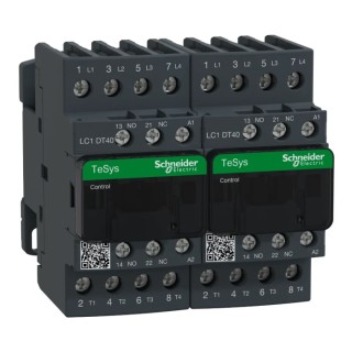 Schneider Electric Motor Control Contactor LC2DT40P7 230V AC Coil 4-Pole 40A 3.2W Power Rating 4 NO Contacts 690V AC