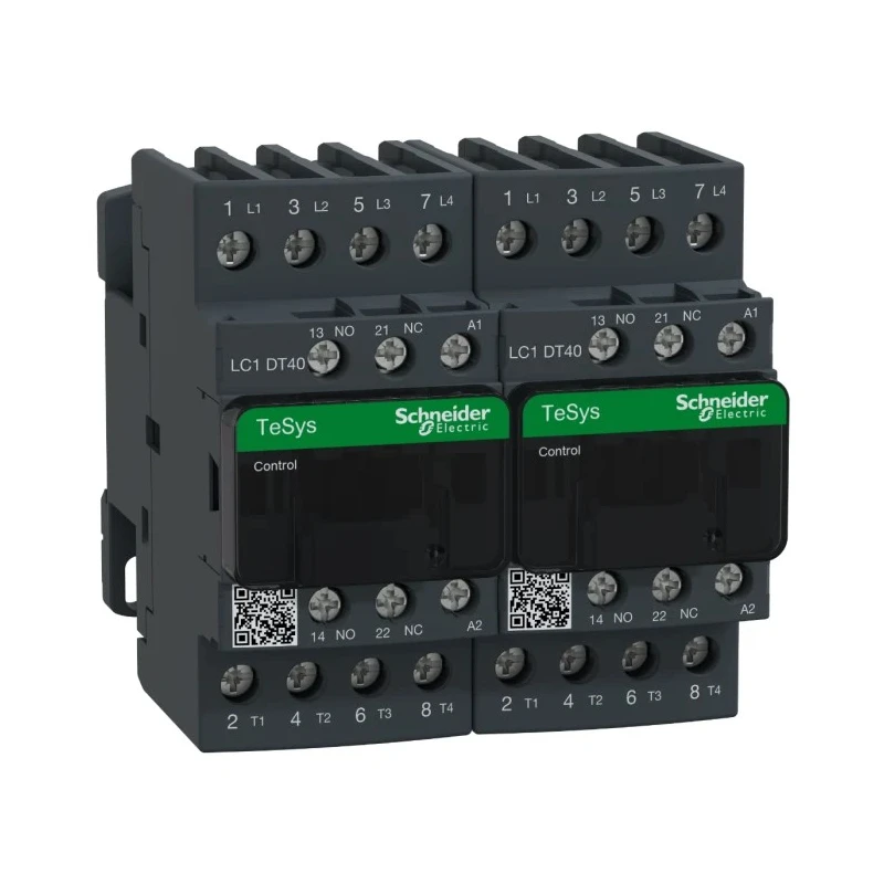 Schneider Electric Motor Control Contactor LC2DT40P7 230V AC Coil 4-Pole 40A 3.2W Power Rating 4 NO Contacts 690V AC