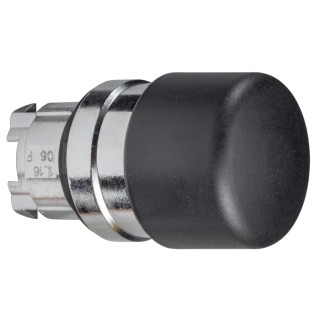 Schneider Electric Harmony XB4 Series Black Round Spring Return Push Button Head, 22 mm Cutout, IP69K, IP66 ZB4BC24